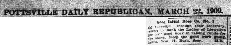 The Pottsville Daily Republican Mon  Mar 22  1909 