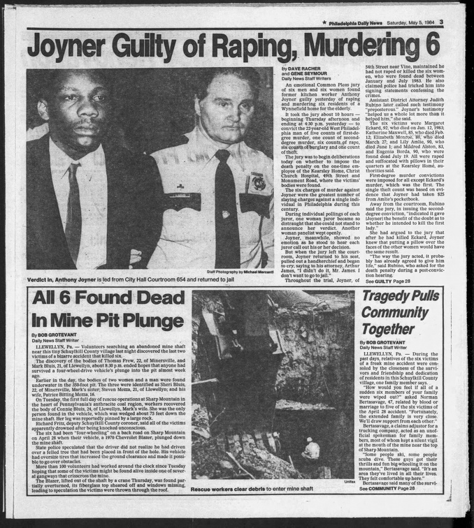 Philadelphia Daily News Sat May 5 1984 