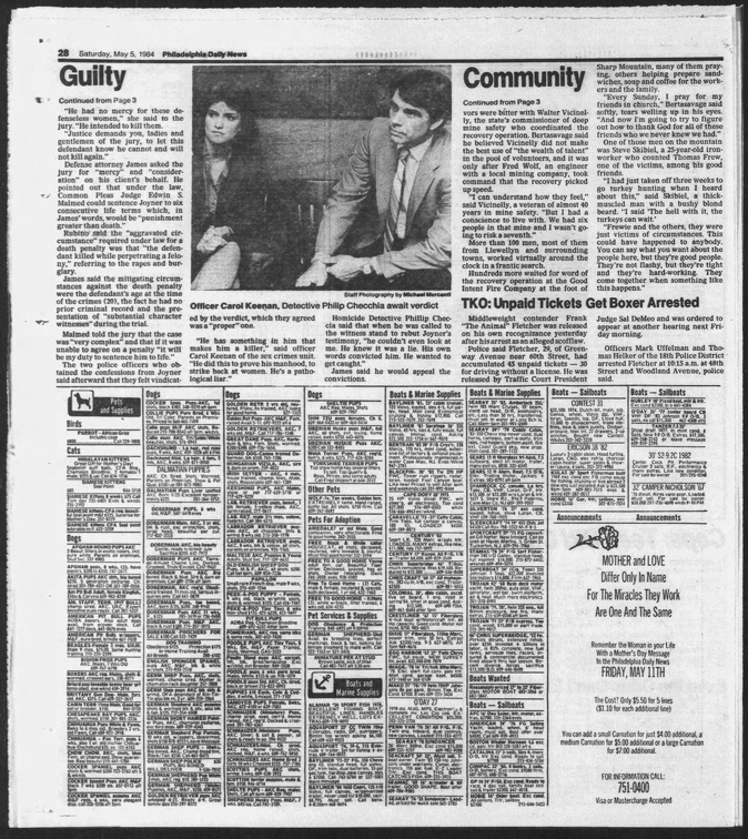 Philadelphia Daily News Sat May 5 1984  (1)