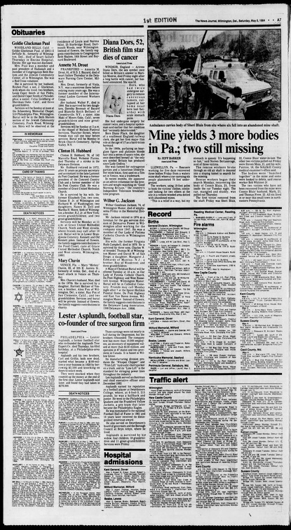 The News Journal Sat May 5 1984 