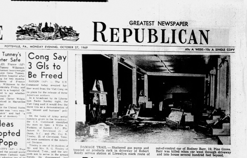 Pottsville Republican Mon Oct 27 1969 
