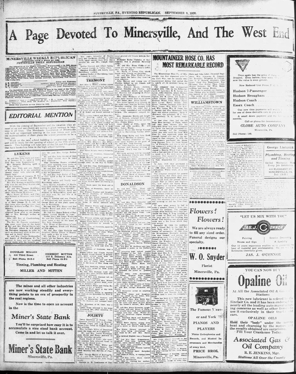 Pottsville Republican Thu  Sep 9  1926 